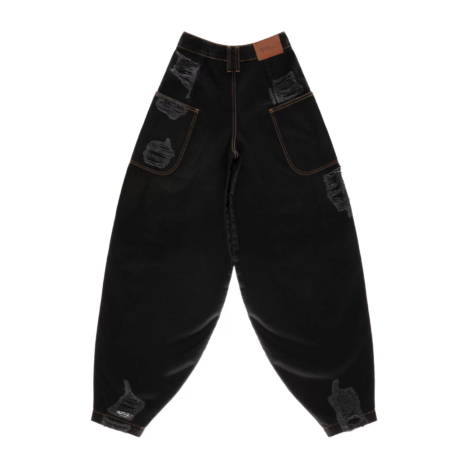 Baggy Jean - Distressed Black^Telfar Shop