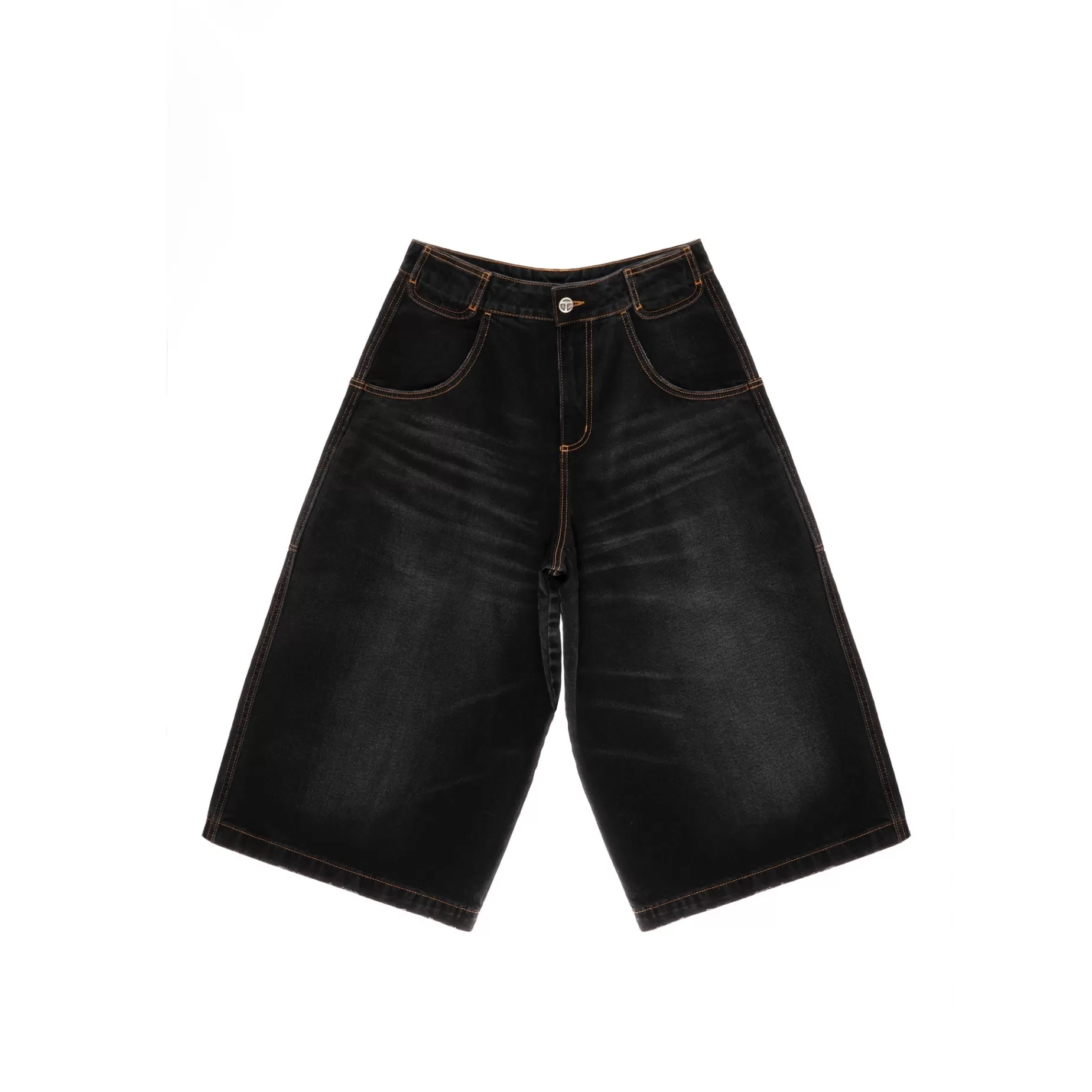 Baggy Jean Short - Black^Telfar Clearance