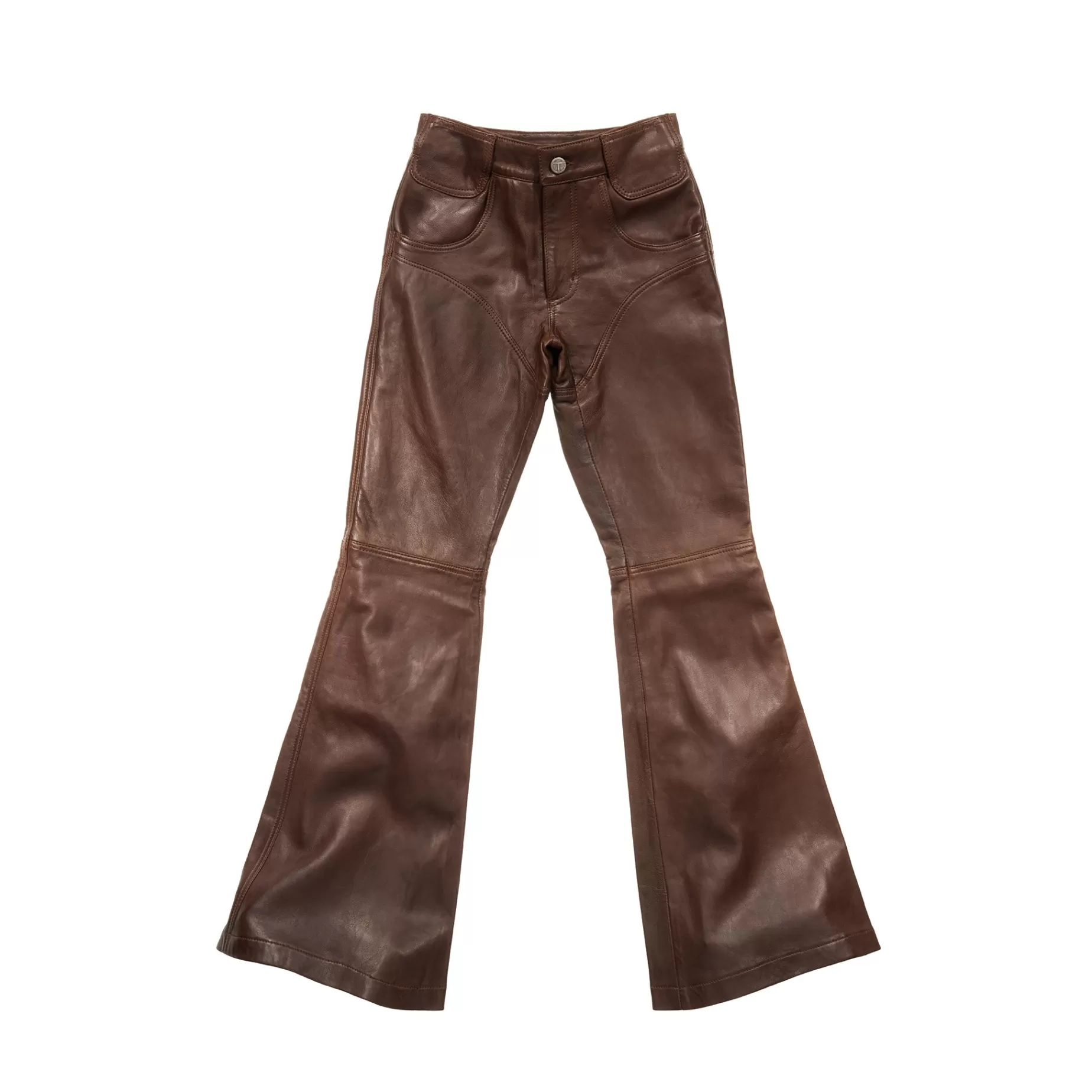 Bell Bottom Leather Pant - ^Telfar Sale