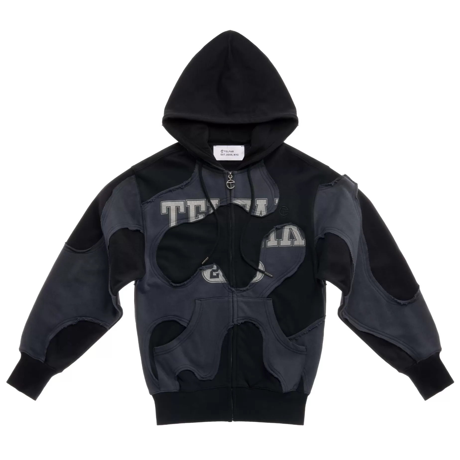 Camo Hoodie - Black/Off-Black^Telfar Shop