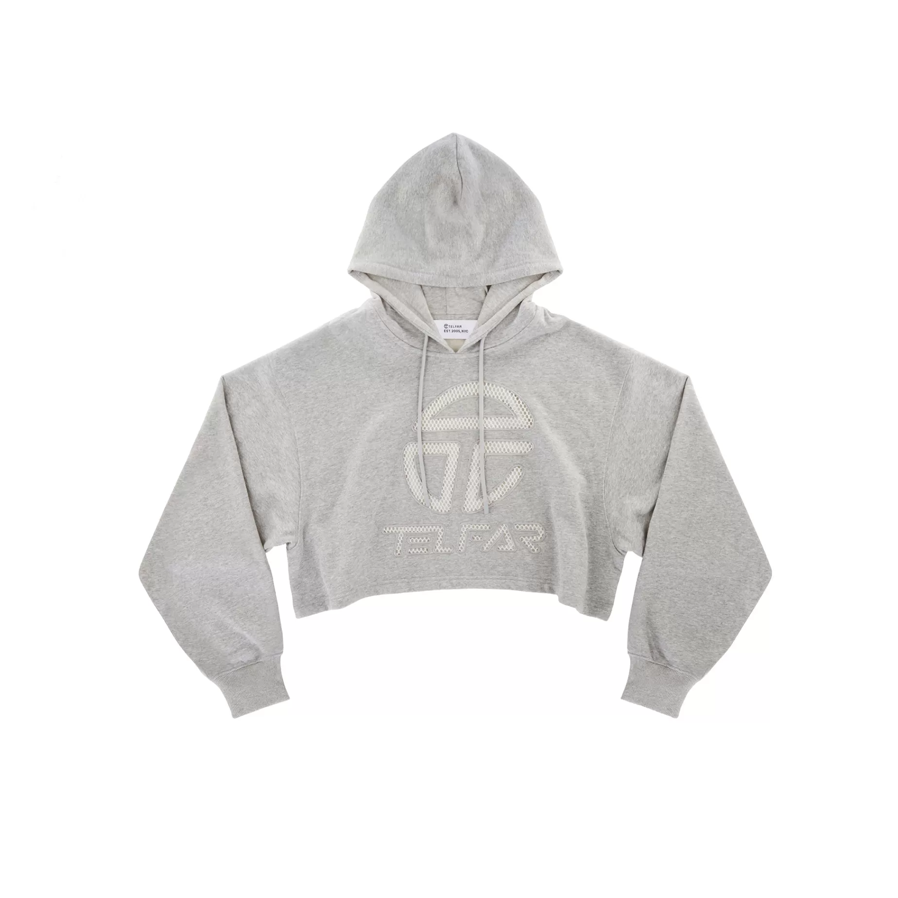 Crop Hoodie - Heather Grey^Telfar Store