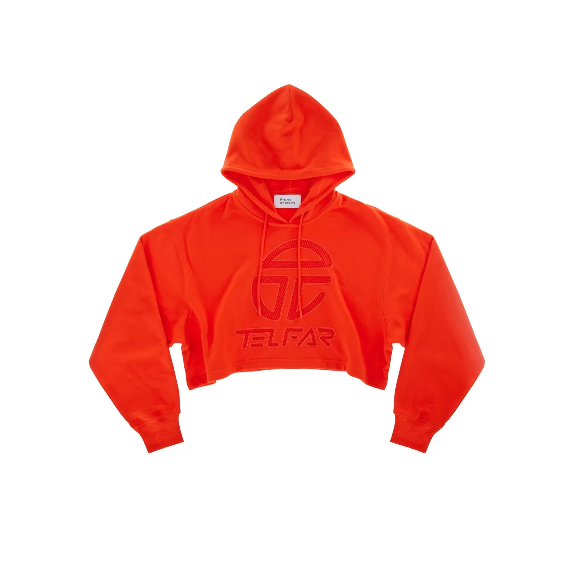 Crop Hoodie - Vivid Orange^Telfar Online