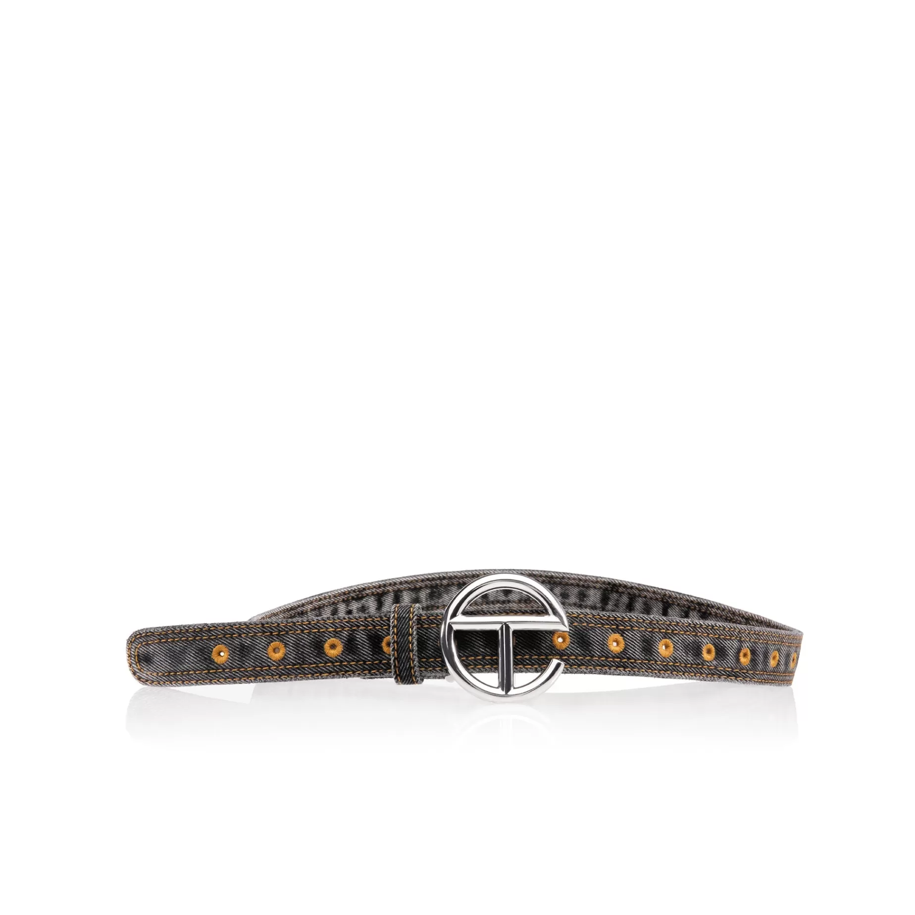 Denim Logo Belt - Black^Telfar Clearance