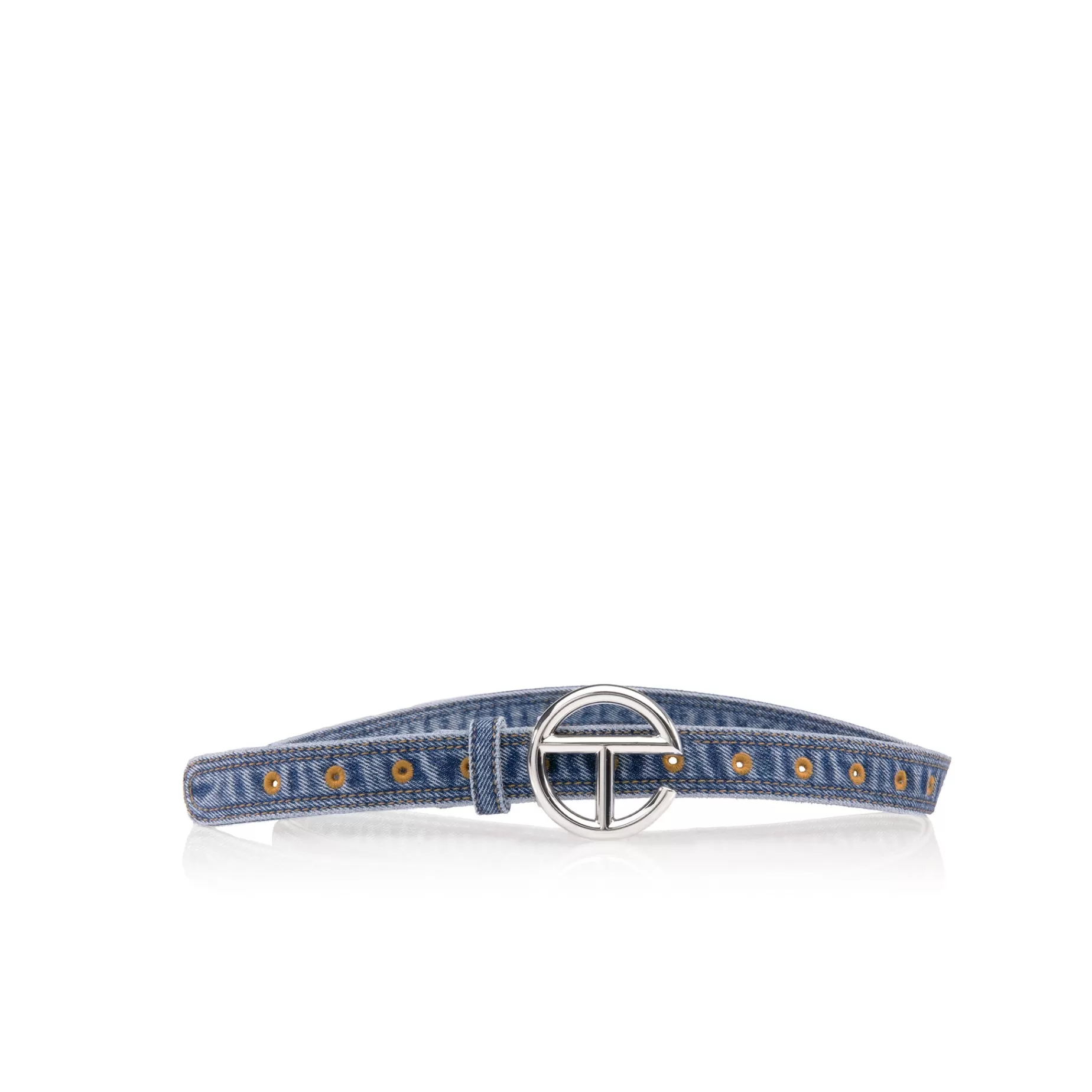 Denim Logo Belt - Blue^Telfar Online