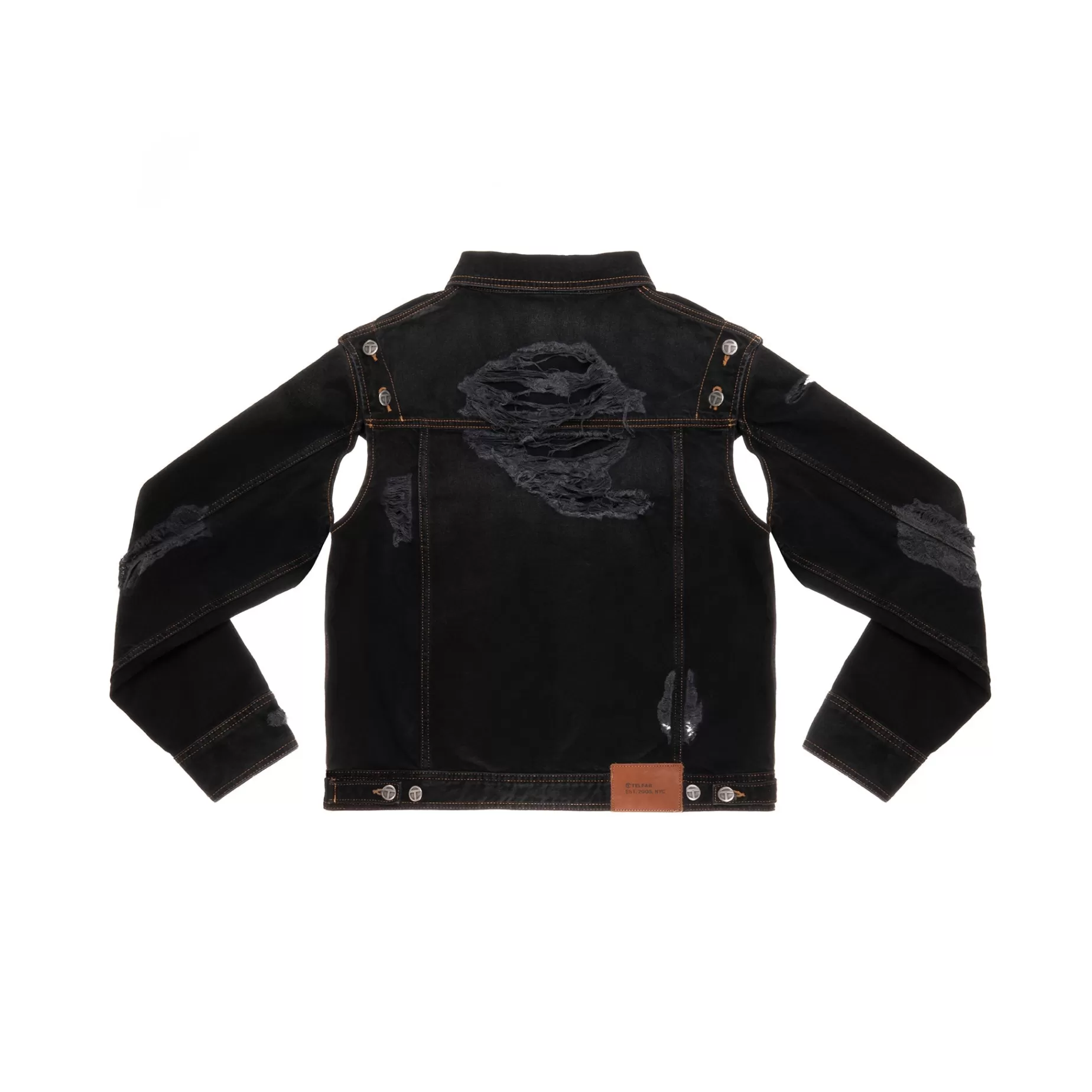 Detachable Jean Jacket - Distressed Black^Telfar New