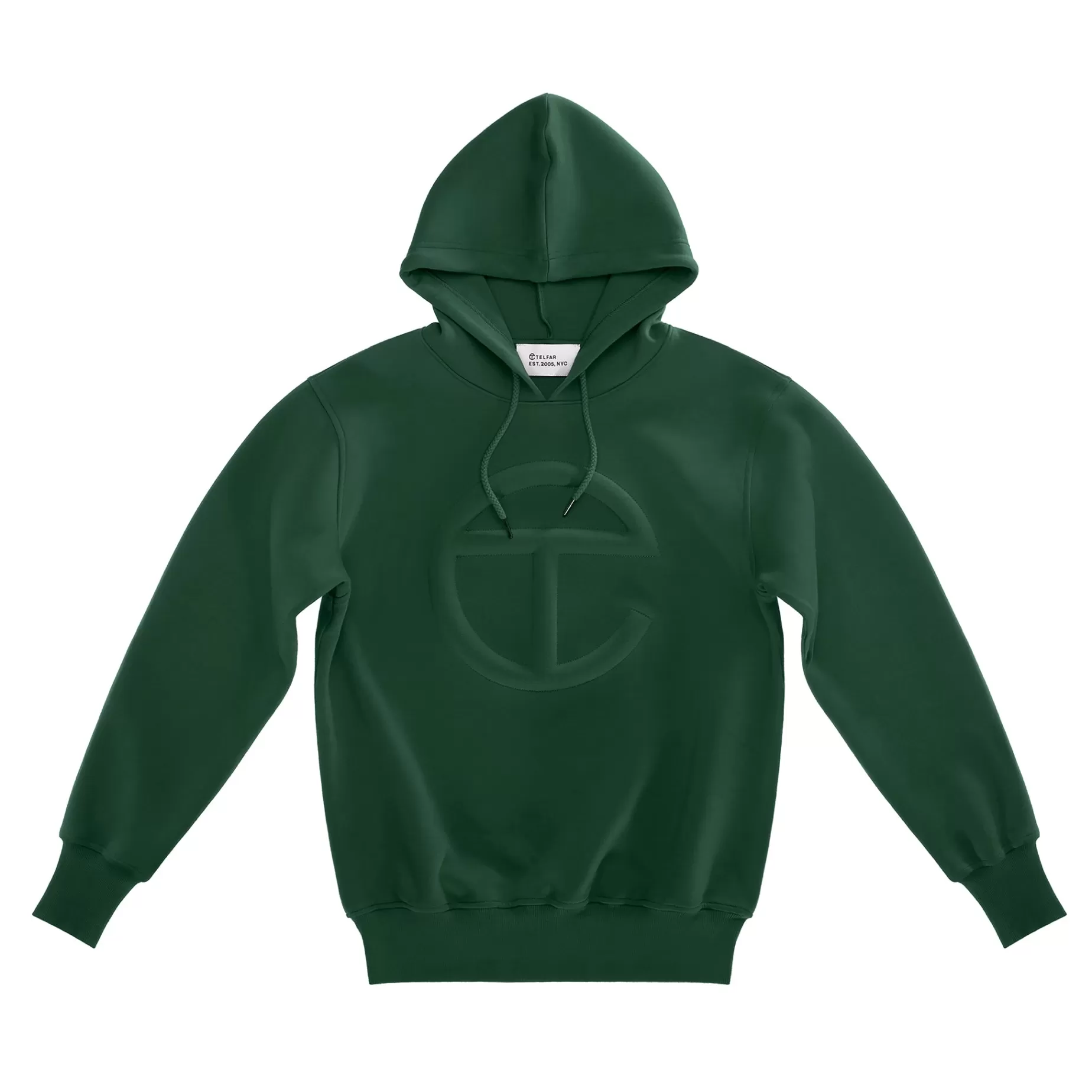 Embossed Hoodie - Dark Olive^Telfar Fashion