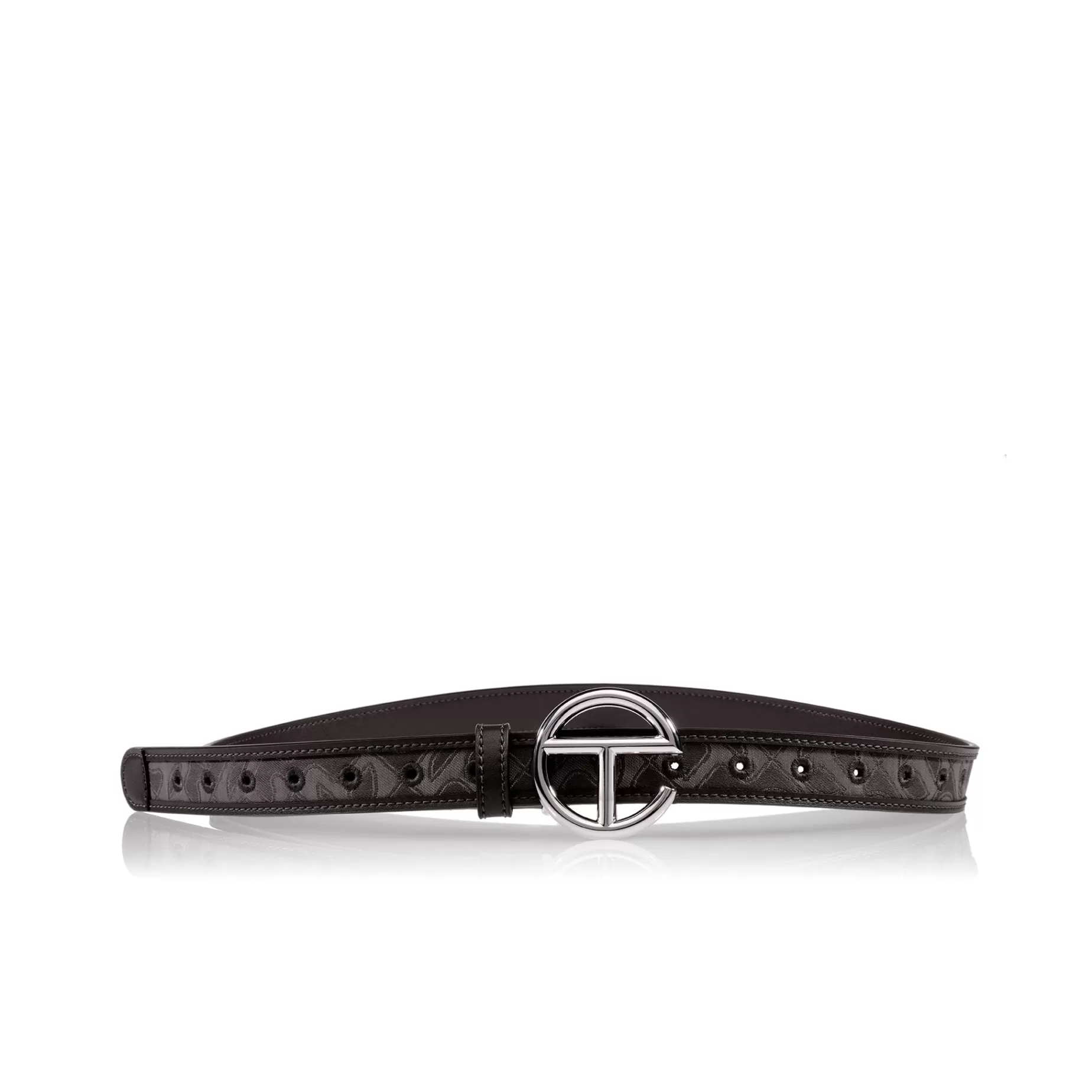 Jacquard Logo Belt - Black Monogram^Telfar Sale