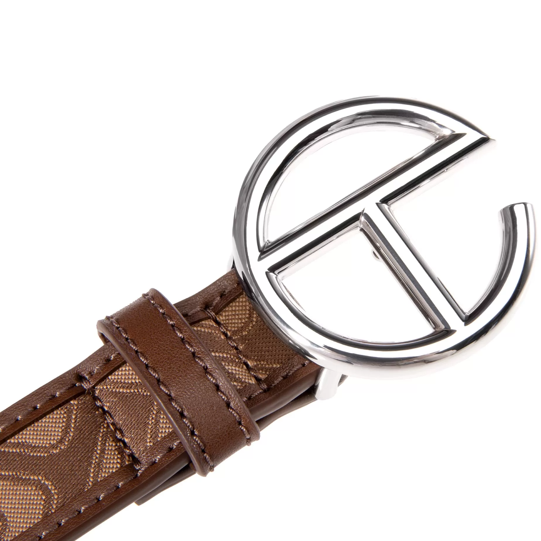 Jacquard Logo Belt - Chocolate Monogram^Telfar Cheap