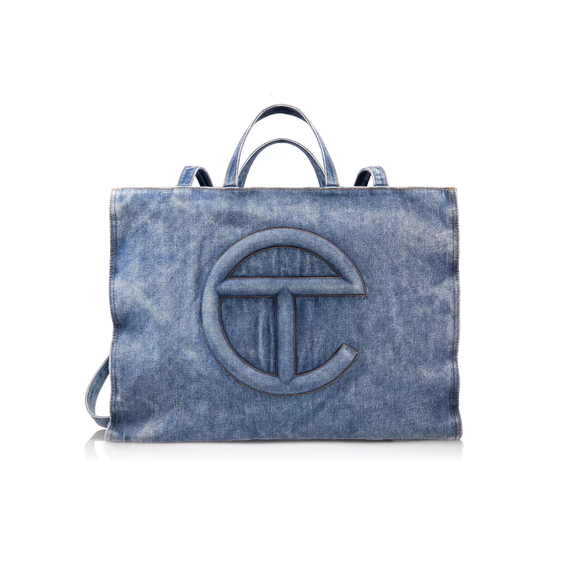 Large Denim Shopper - Blue^Telfar Fashion