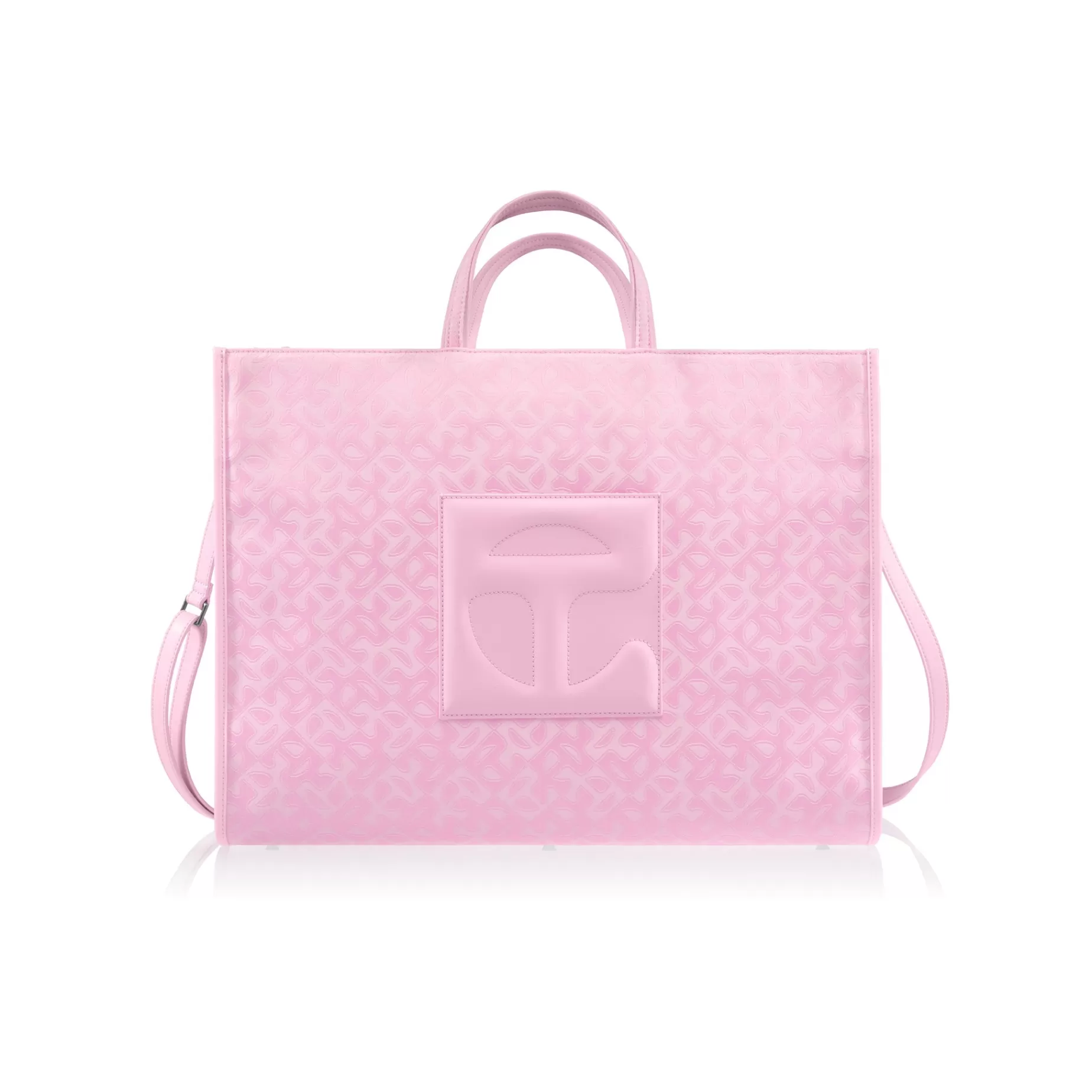 Large Jacquard Shopper - Bubblegum Monogram^Telfar Sale