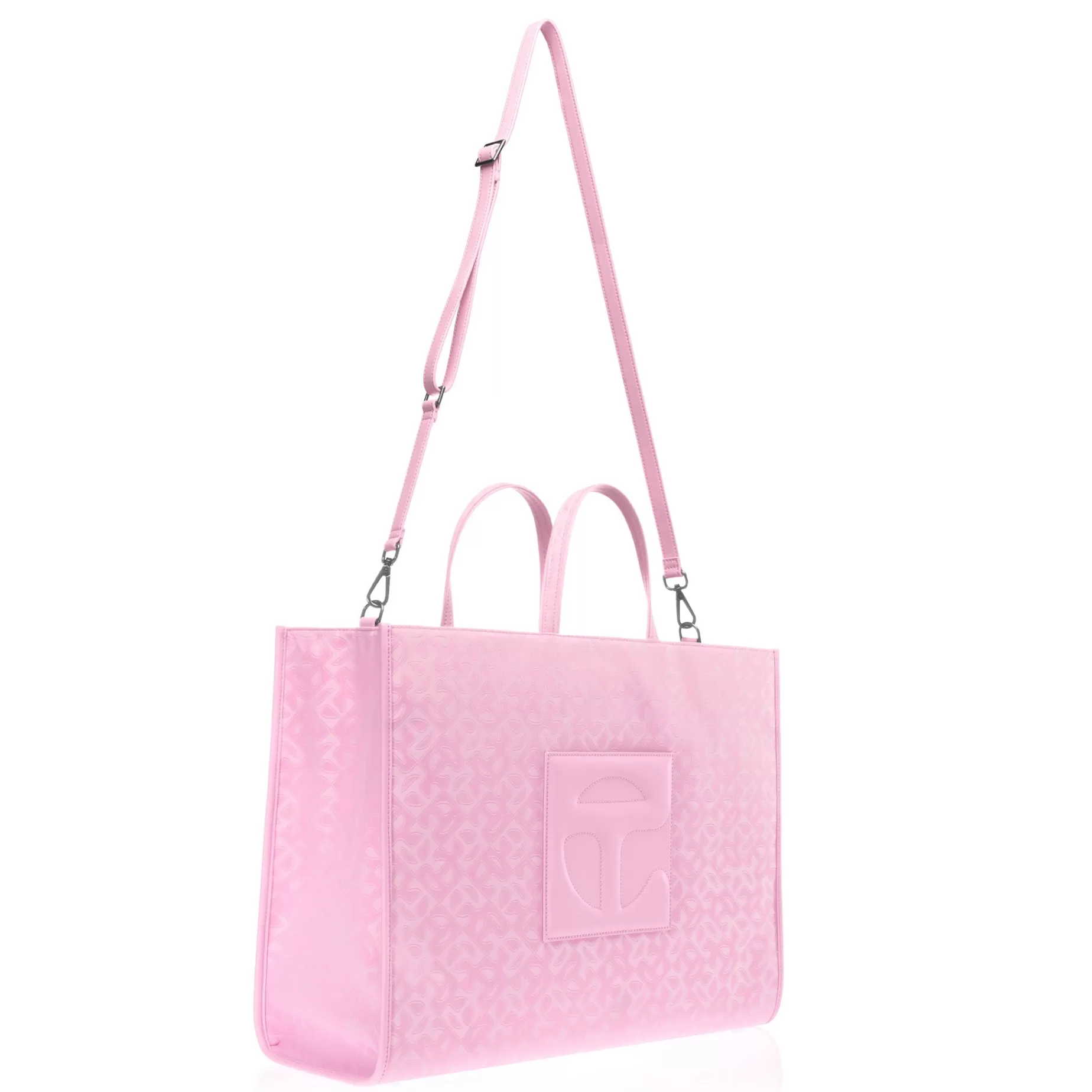 Large Jacquard Shopper - Bubblegum Monogram^Telfar Sale