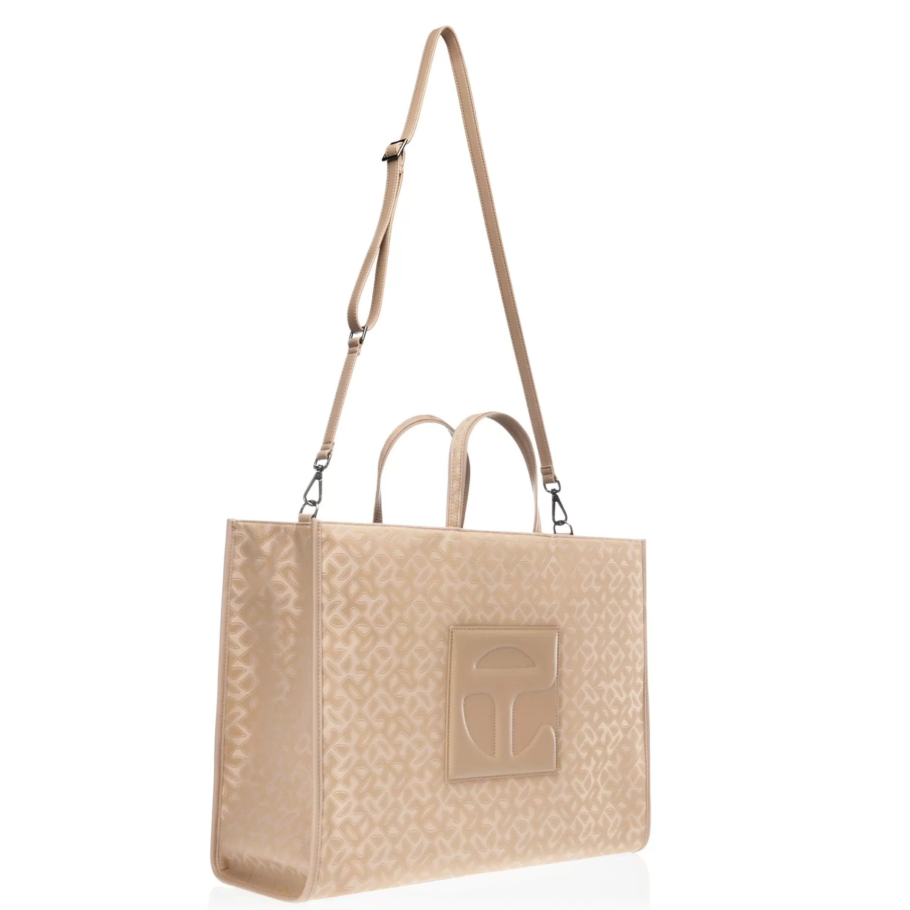 Large Jacquard Shopper - Cream Monogram^Telfar Cheap