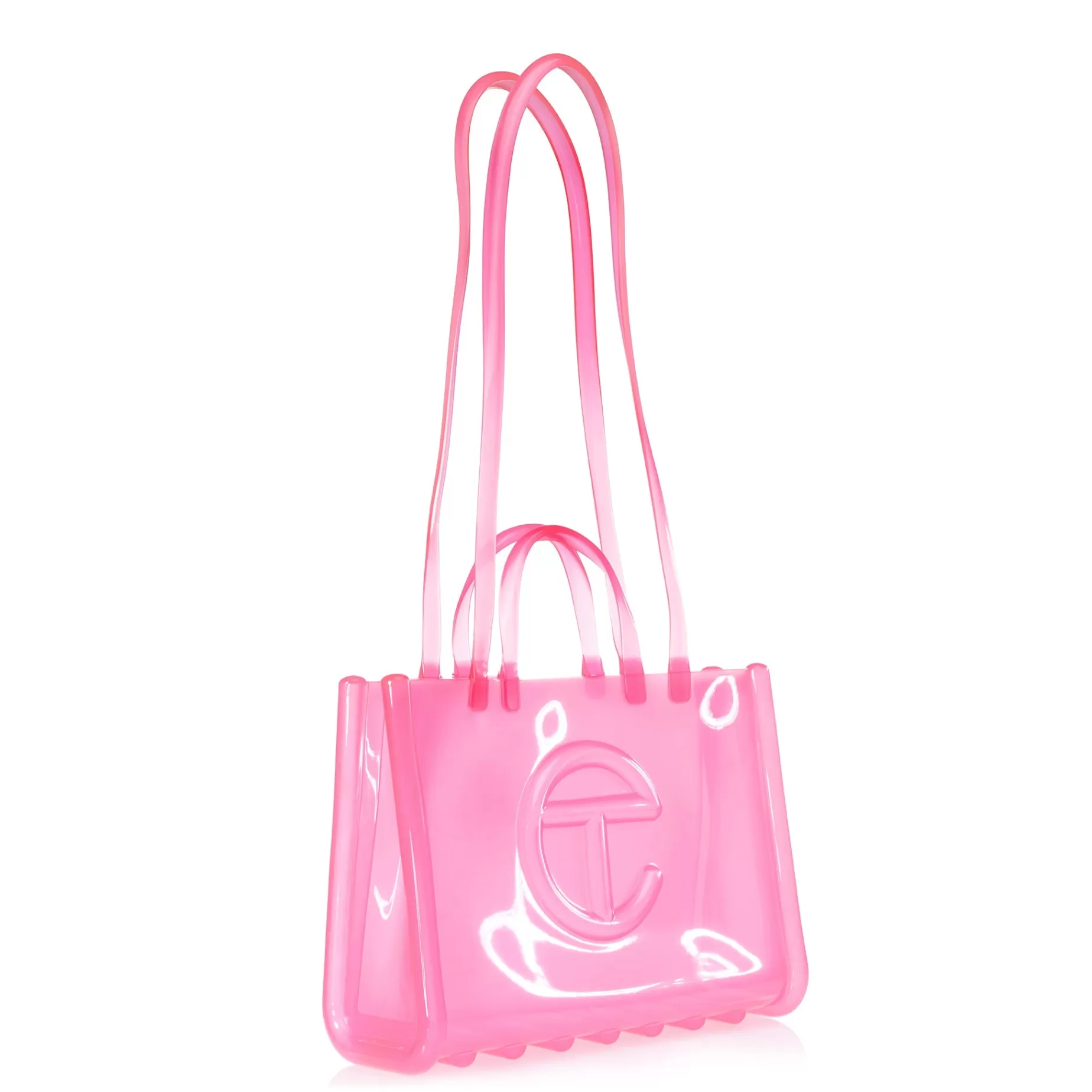 Large Jelly Shopper - Pink^Telfar Clearance