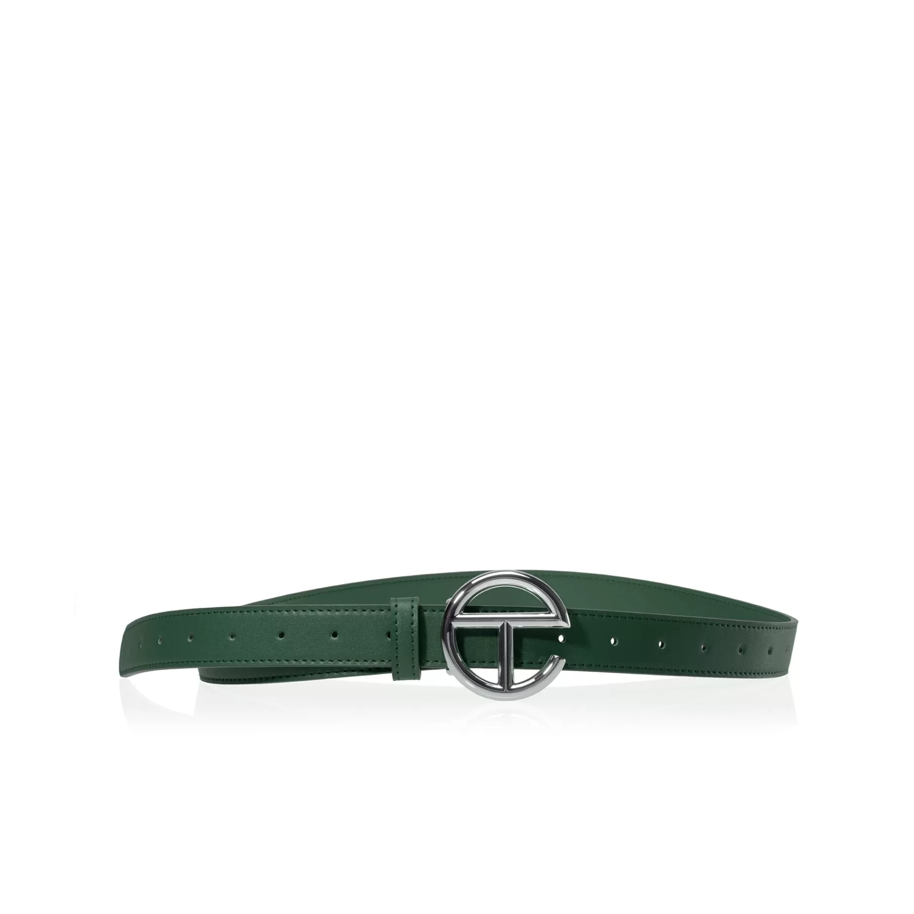 Logo Belt - Silver/Dark Olive^Telfar Sale