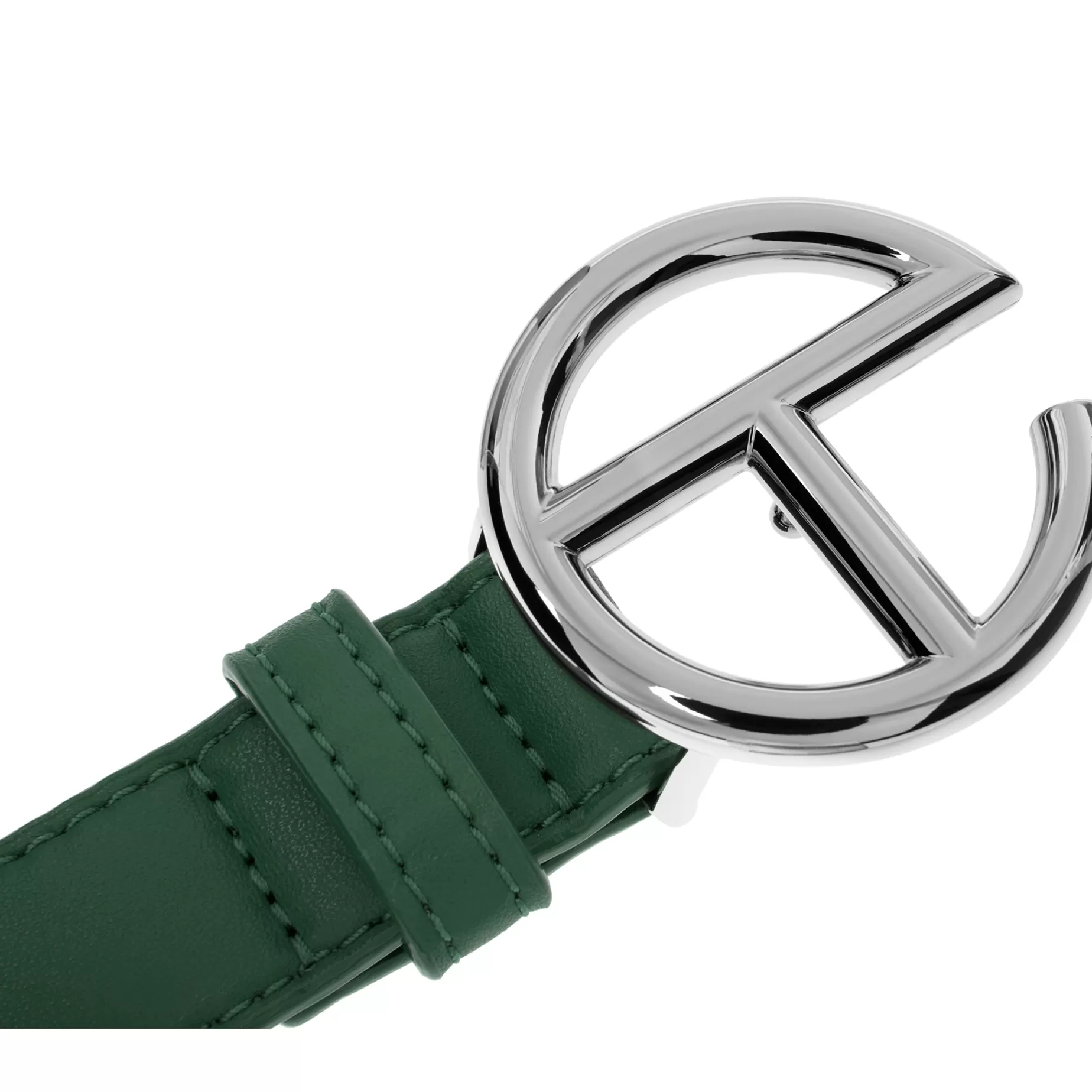 Logo Belt - Silver/Dark Olive^Telfar Sale