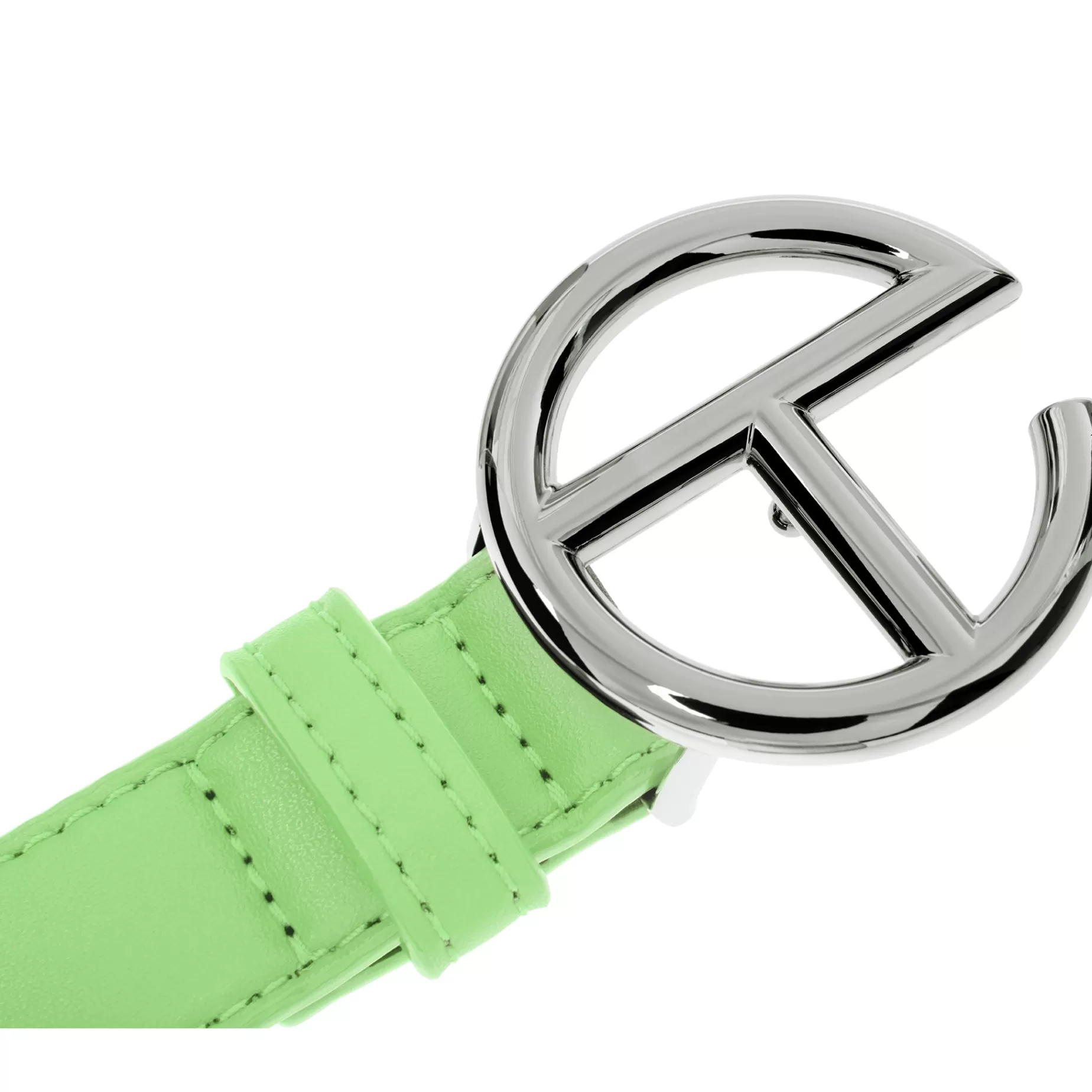 Logo Belt - Silver/Double Mint^Telfar Shop