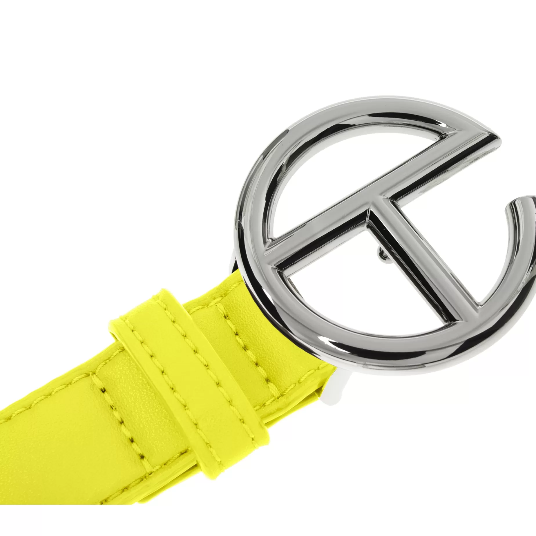 Logo Belt - Silver/Highlighter Yellow^Telfar Sale