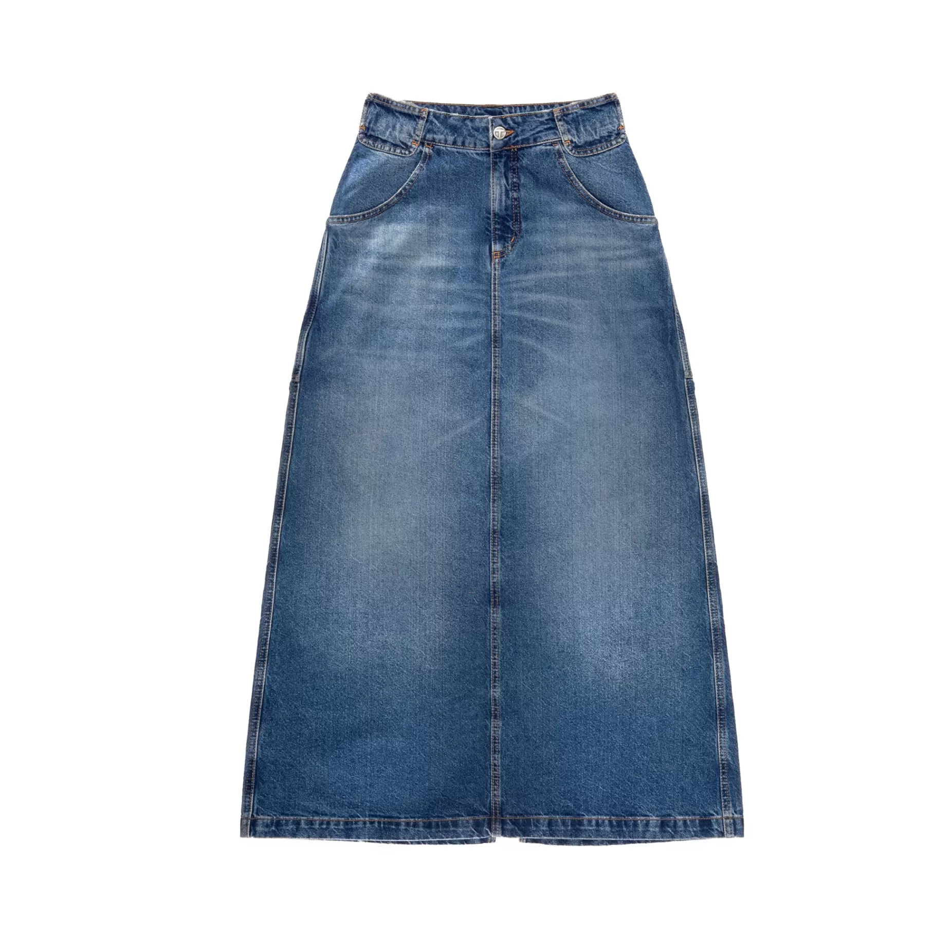 Long Jean Skirt - Blue^Telfar Sale