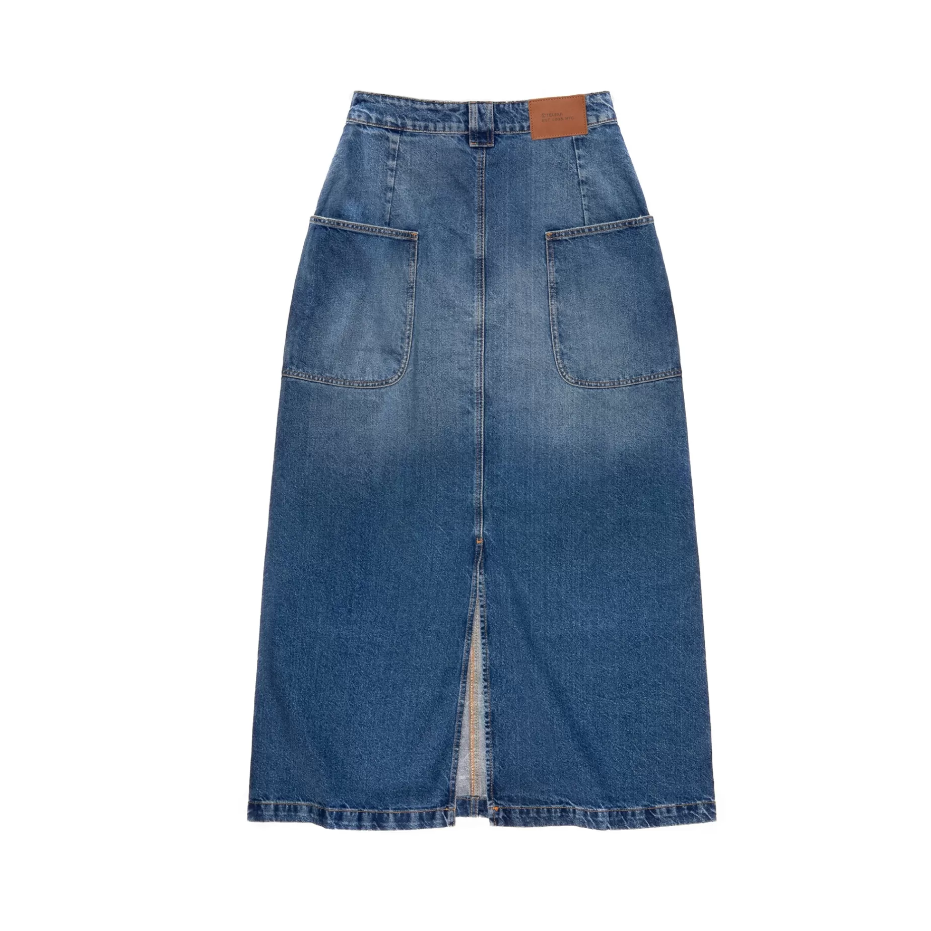 Long Jean Skirt - Blue^Telfar Sale