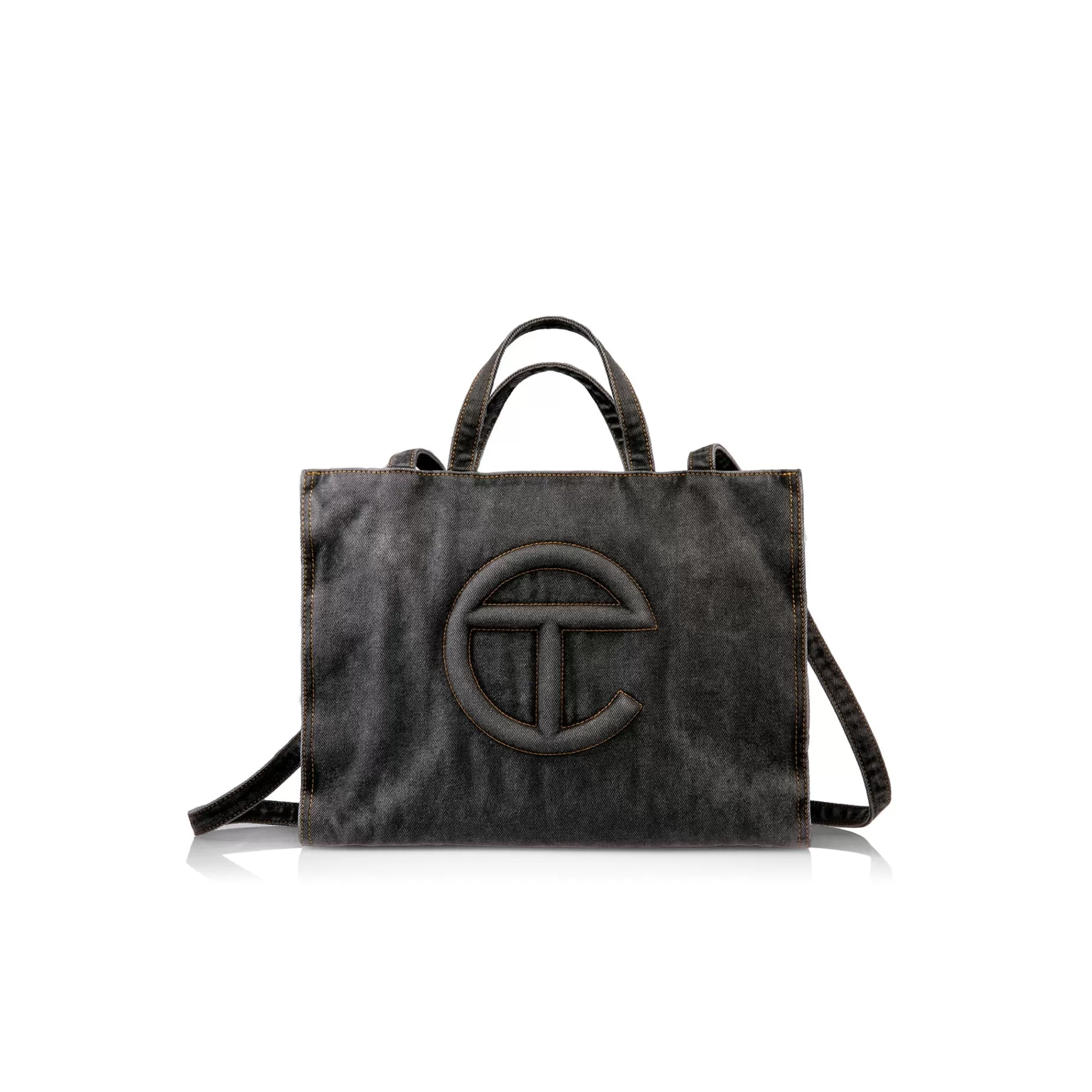 Medium Denim Shopper - Black^Telfar Clearance