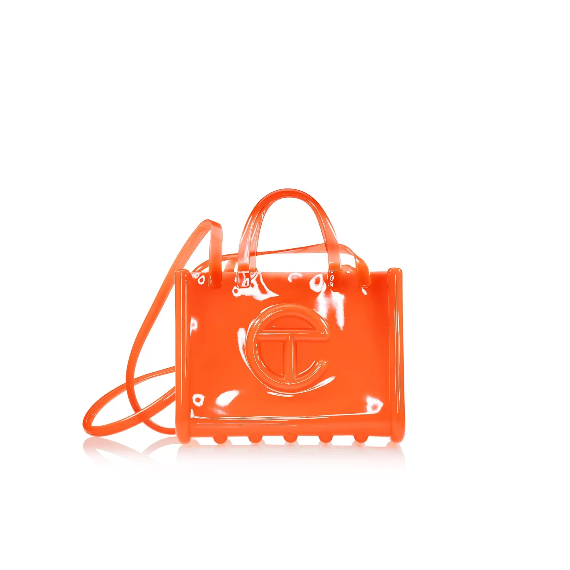 Medium Jelly Shopper - Orange^Telfar Best