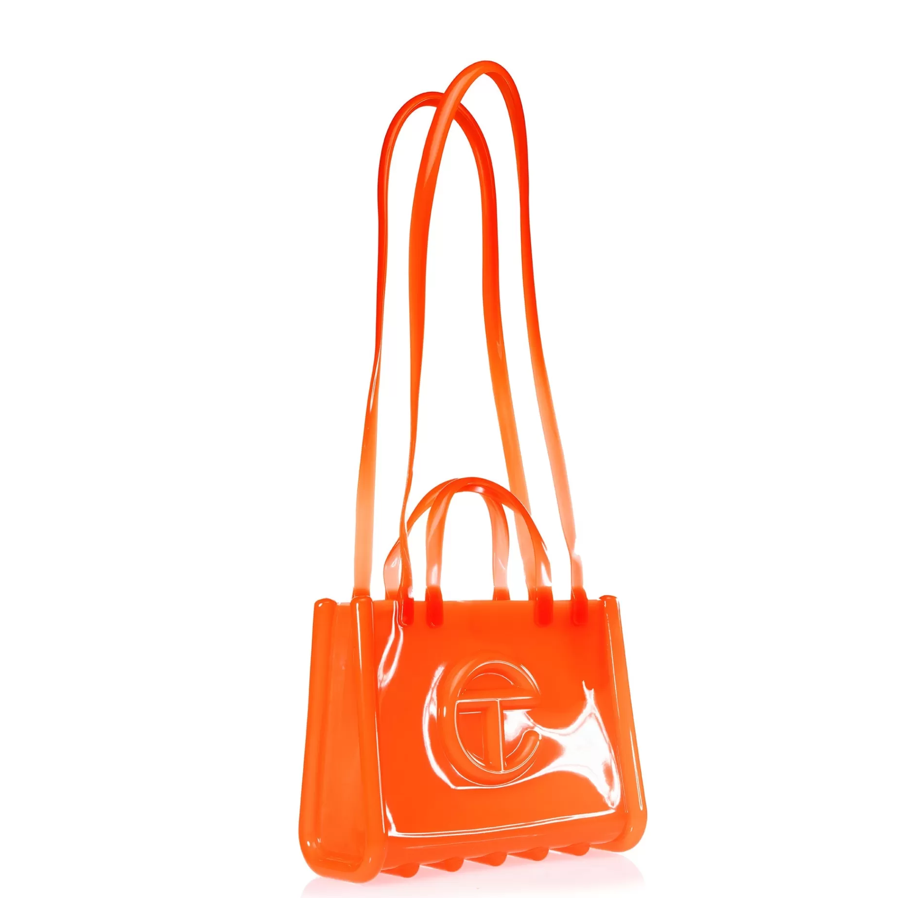 Medium Jelly Shopper - Orange^Telfar Best