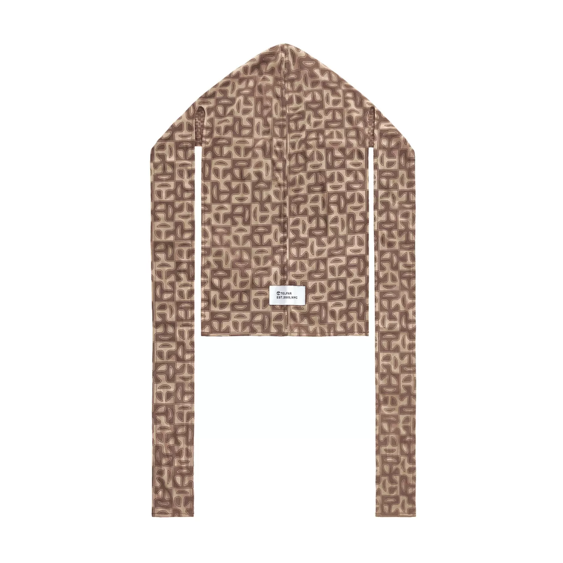 Monogram Print Durag - Brown^Telfar New