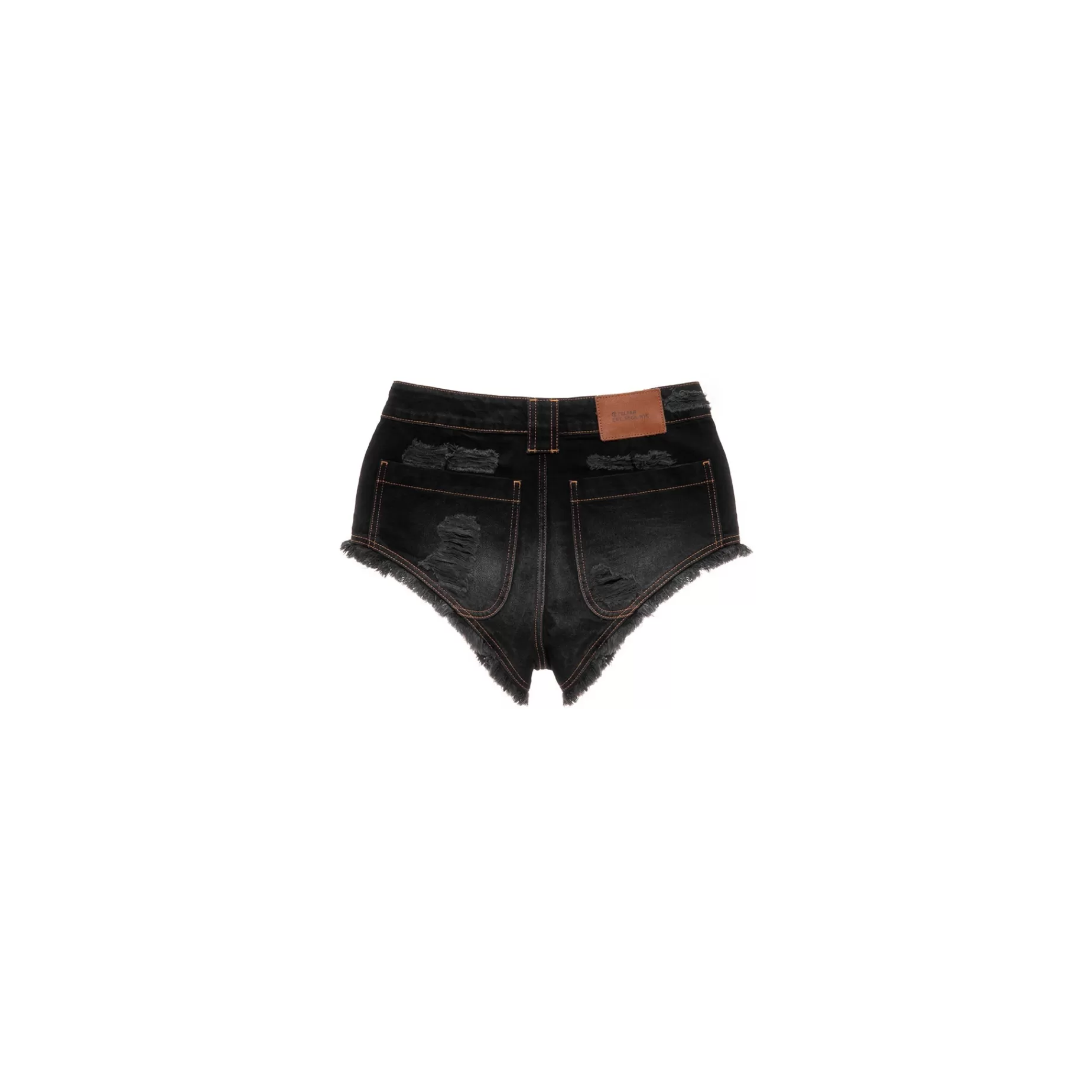 Poom Poom Jean Short - Distressed Black^Telfar Best