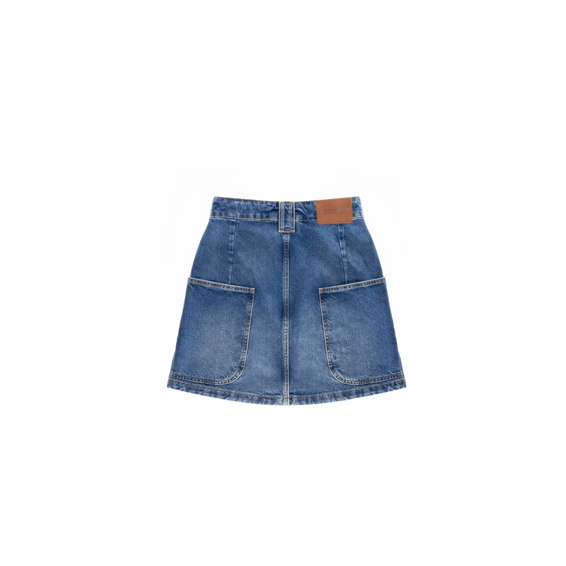 Short Jean Skirt - Blue^Telfar Flash Sale