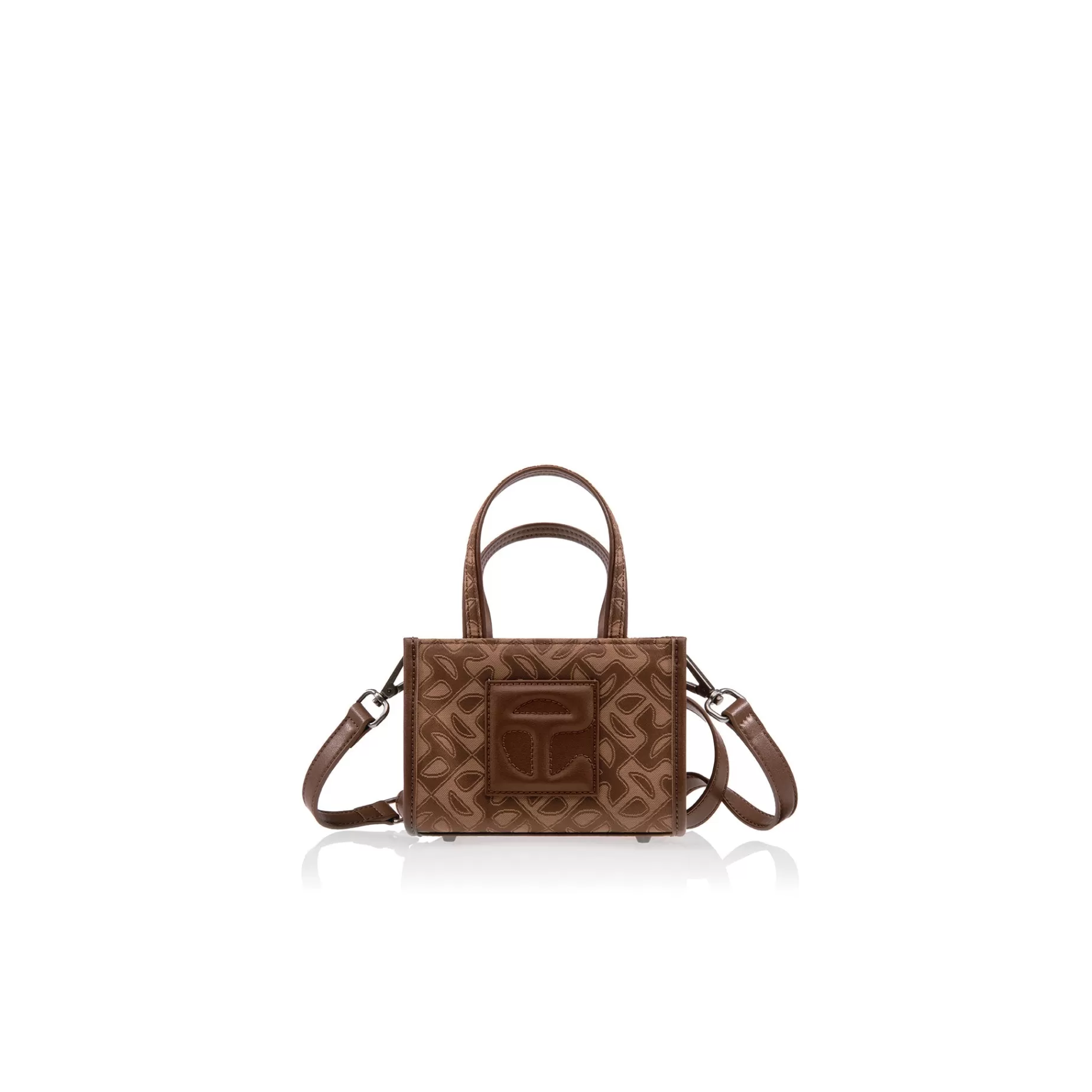 Small Jacquard Shopper - Chocolate Monogram^Telfar Store