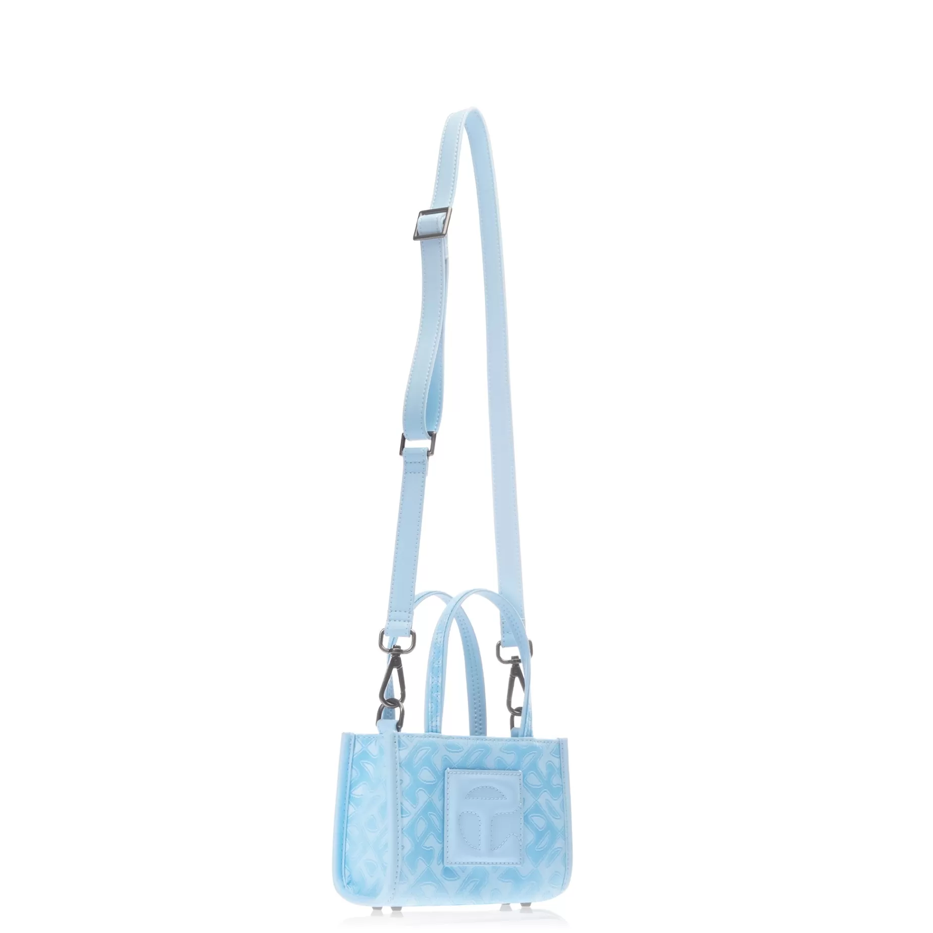 Small Jacquard Shopper - Pool Blue Monogram^Telfar Shop