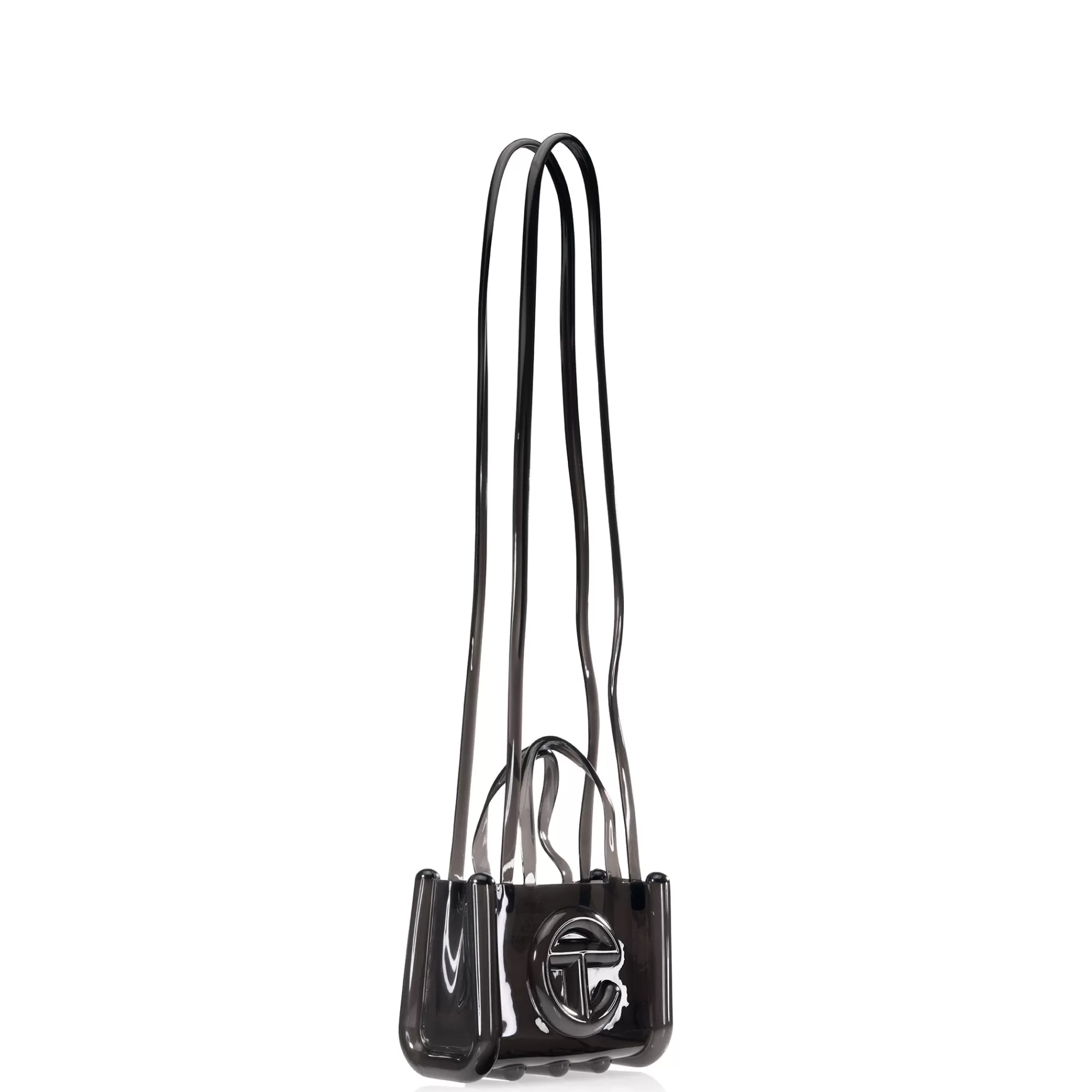 Small Jelly Shopper - Clear Black^Telfar Online