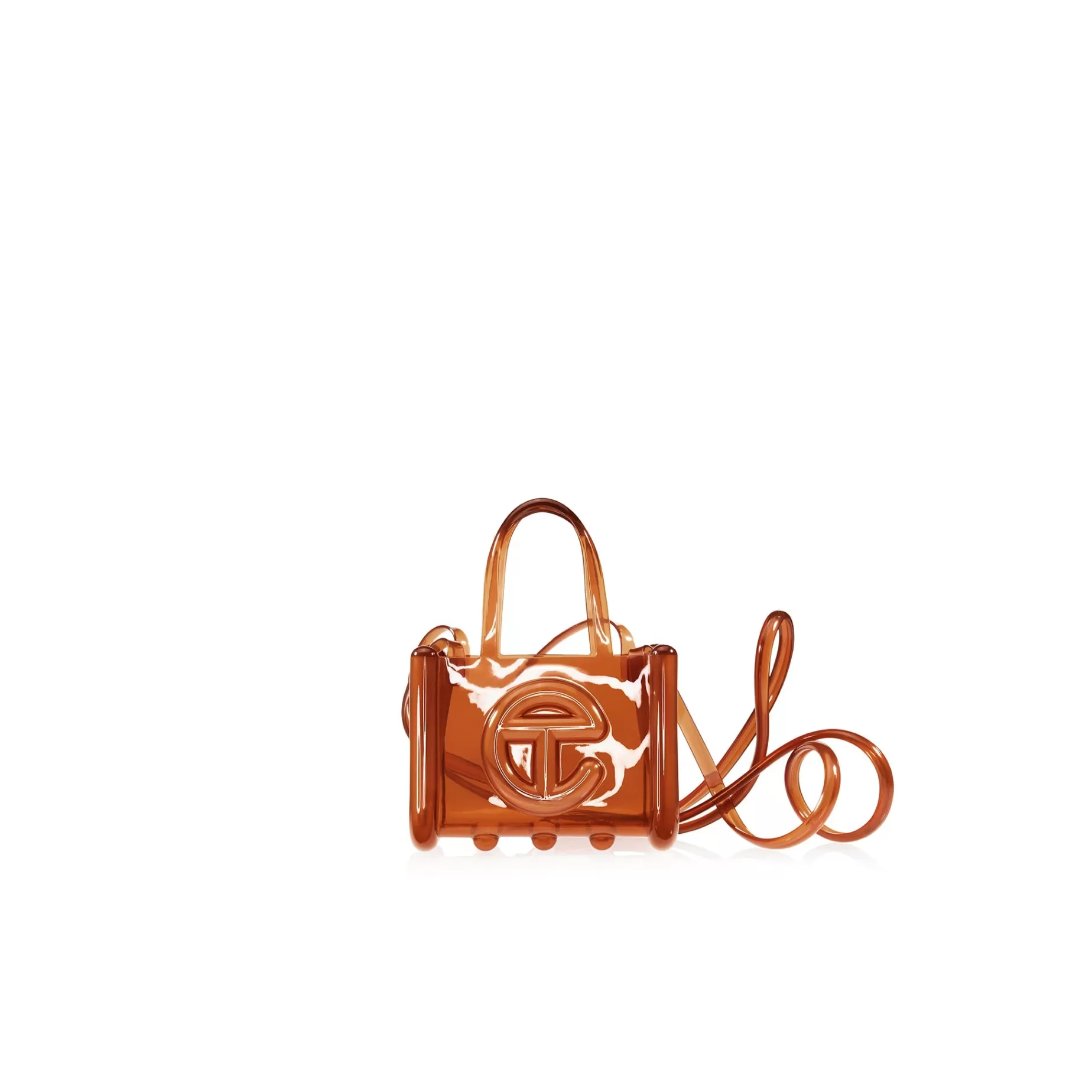 Small Jelly Shopper - Clear Brown^Telfar Best