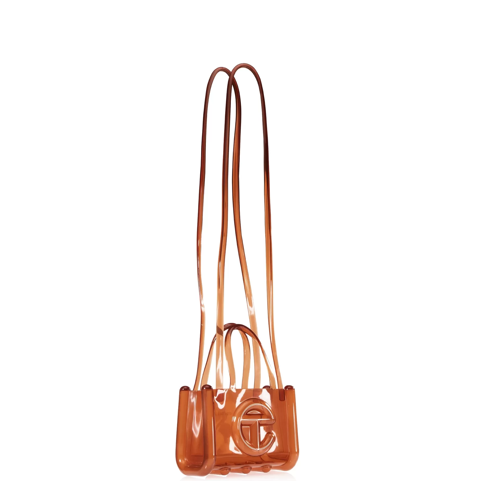 Small Jelly Shopper - Clear Brown^Telfar Best