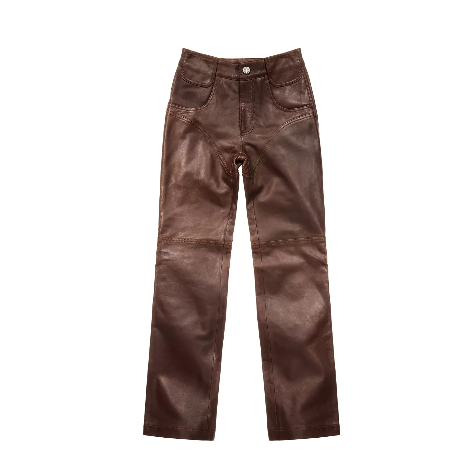 Straight Leg Leather Pant - ^Telfar Best