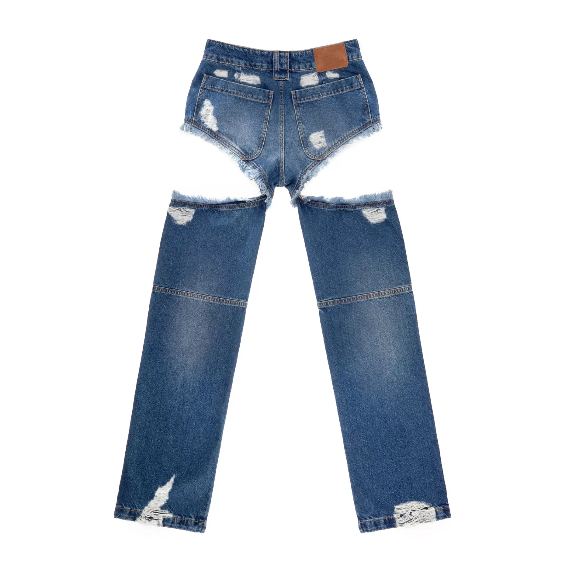Thigh Hole Jean - Distressed Blue^Telfar Outlet